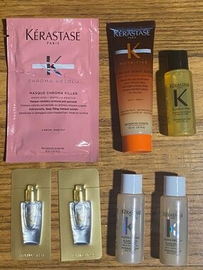 7Pc Kerastase Minis & Packet Lot NEW